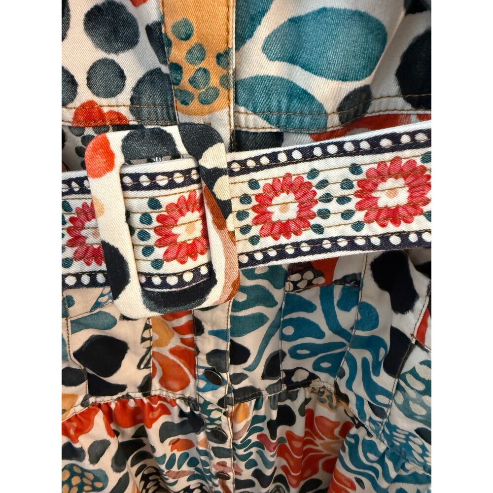 FARM RIO Mushroom Forest Canvas Dress M - Picture 5 of 14